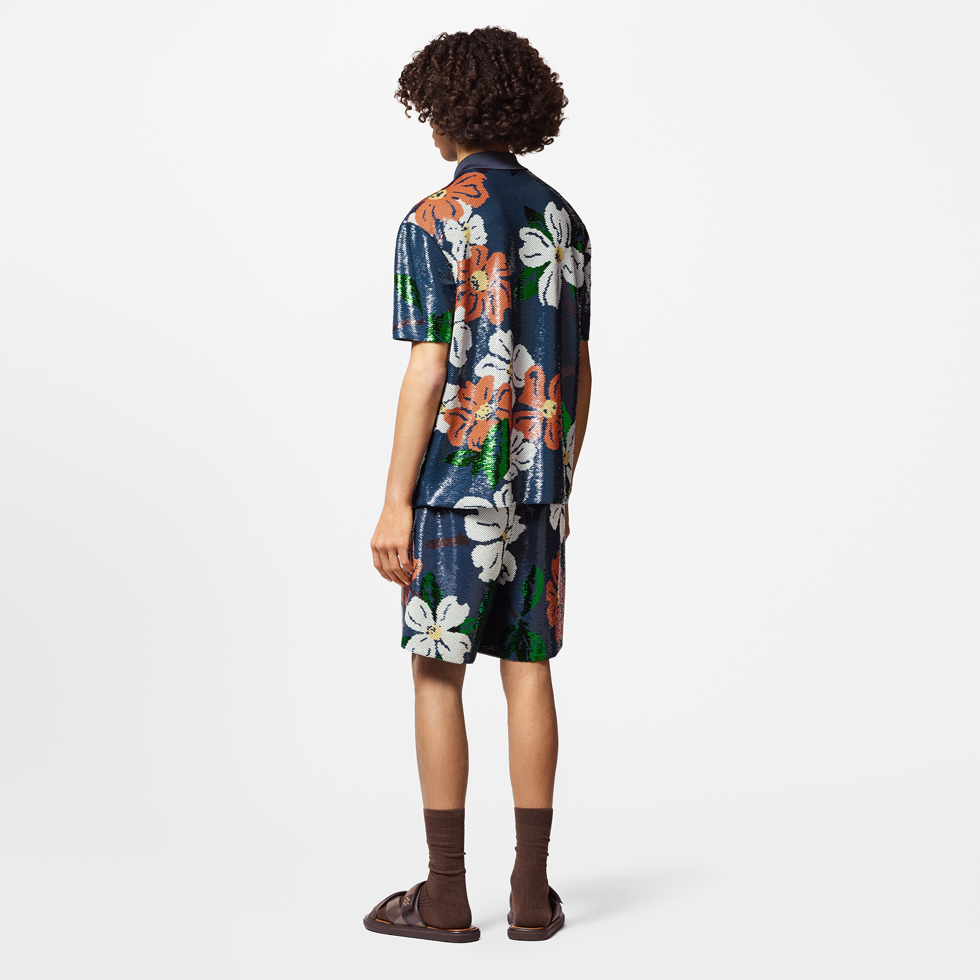 Sequin-Embroidered Short-Sleeved Shirt  in Men's Ready-to-Wear Shirts collections by Louis Vuitton (Product zoom)